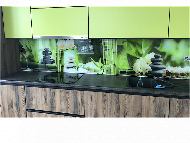 скляний фартух для кухні з фотозображенням