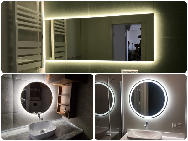 зеркало с подсветкой купить киев