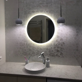 Кругле дзеркало з амбілайт підсвіткою по периметру